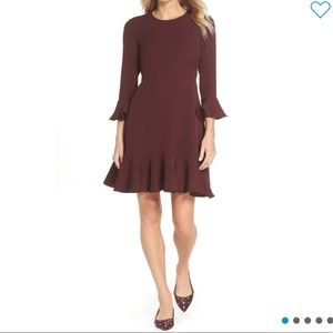 Eliza J Bell Sleeve Fit & Flare Dress, 6P, New!